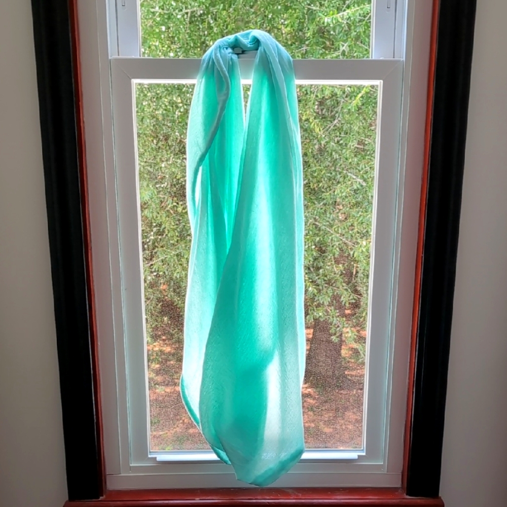 Seafoam Green Sheer Jersey Knit Infinity Scarf